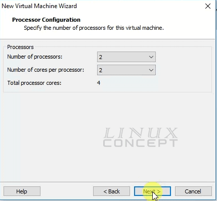 VMware Debian VM CPU configuration