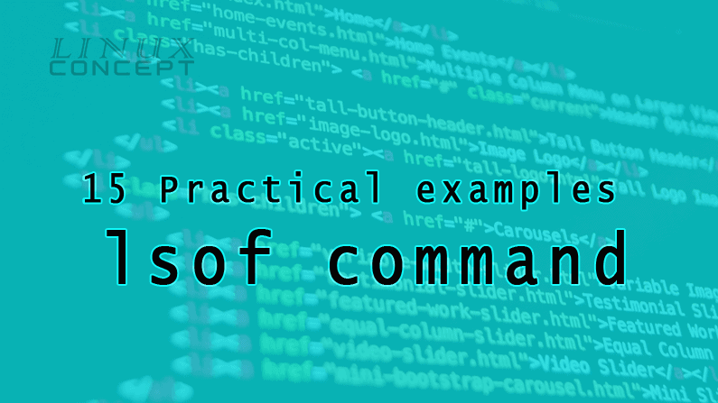 LinuxConcept - 15 Practical examples of lsof command image