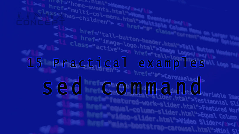 LinuxConcept - 15 Practical examples of sed command image