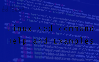 Linux sed command Help and Examples