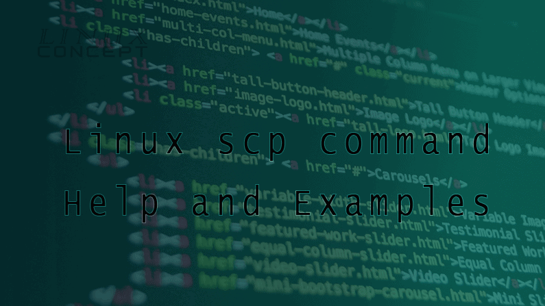 LinuxConcept - Linux scp command Help and Examples image