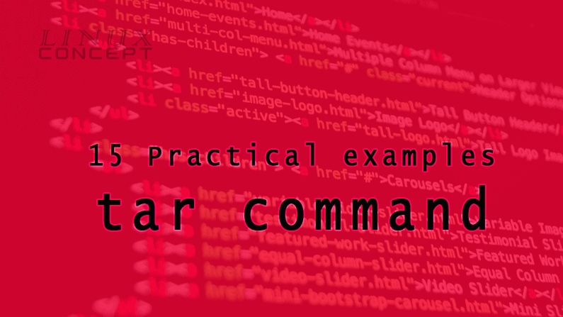 15 Practical examples of tar command image