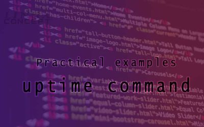 Practical examples of uptime command