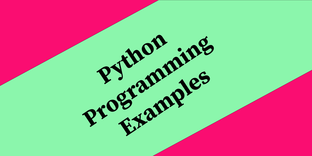 Python Program List for Beginners to Masters