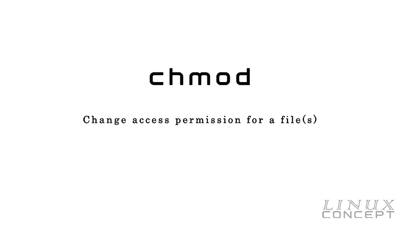 Unix Linux Command Chmod Linux Concept