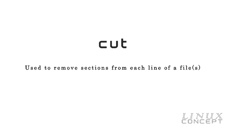 unix-linux-command-cut-linux-concept