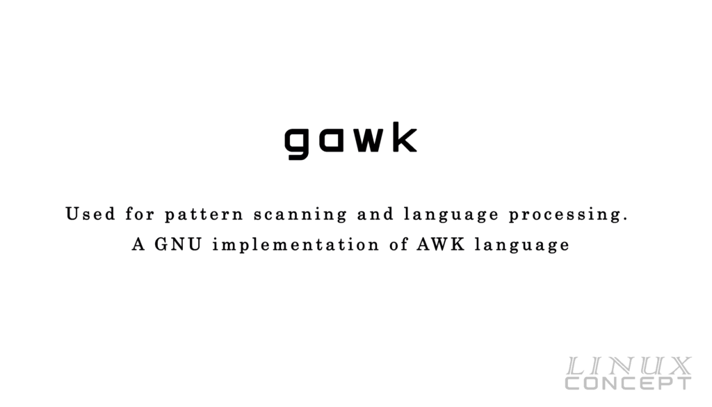 Linux что такое gawk