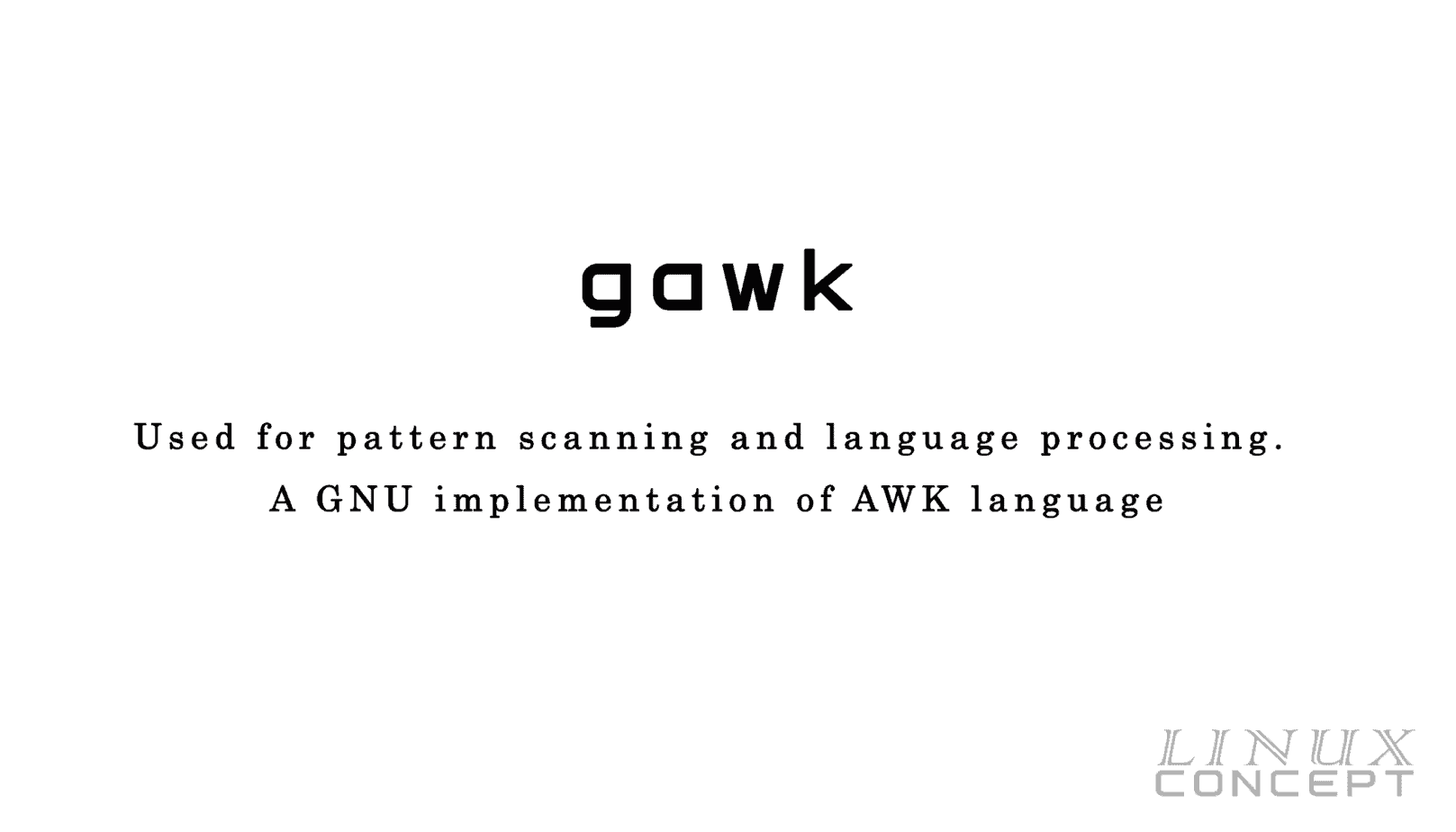 Linux что такое gawk