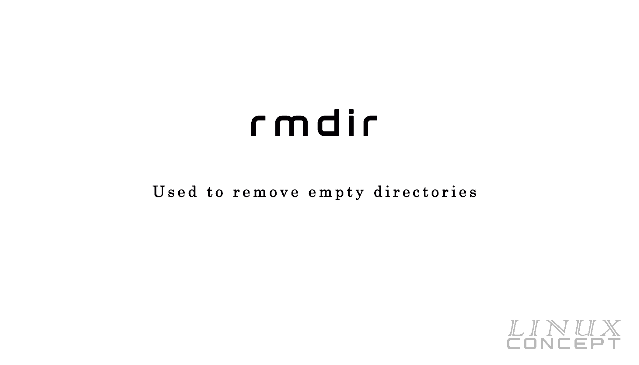 unix-linux-command-rmdir