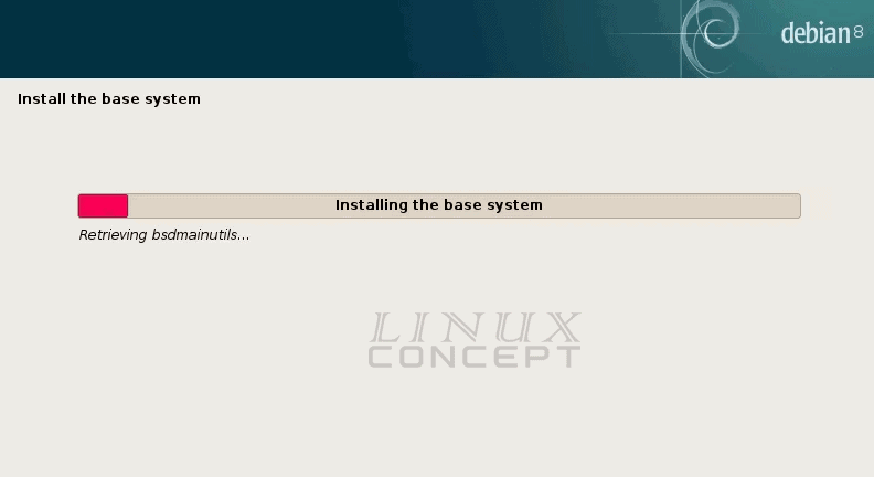 VMware Debian Base system installation
