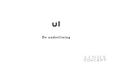 UNIX/LINUX Command – ul