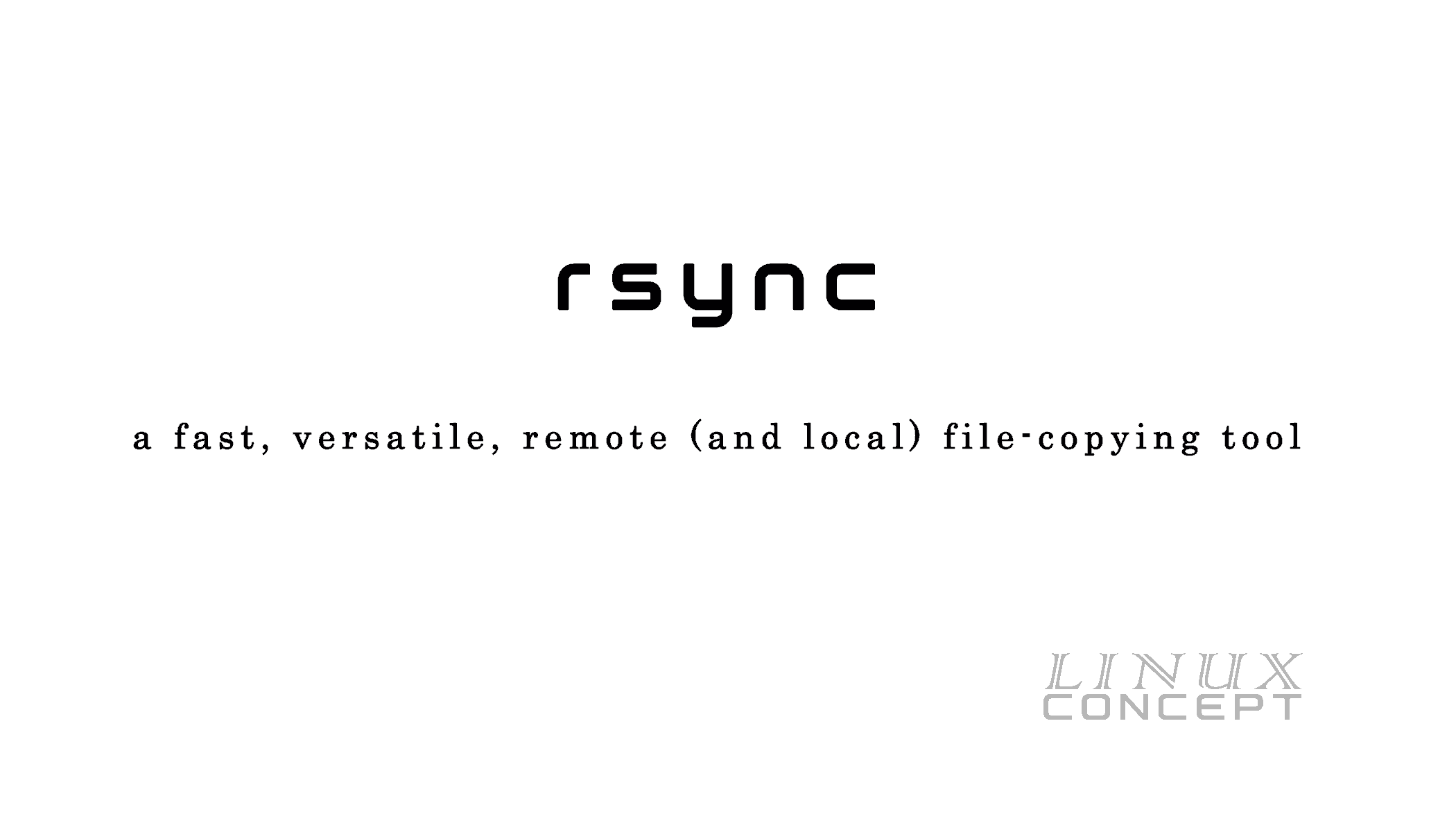 Linux Concept - linux rsync command