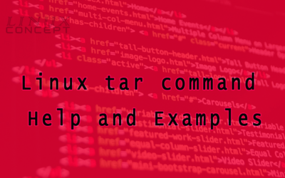Linux tar command Help and Examples