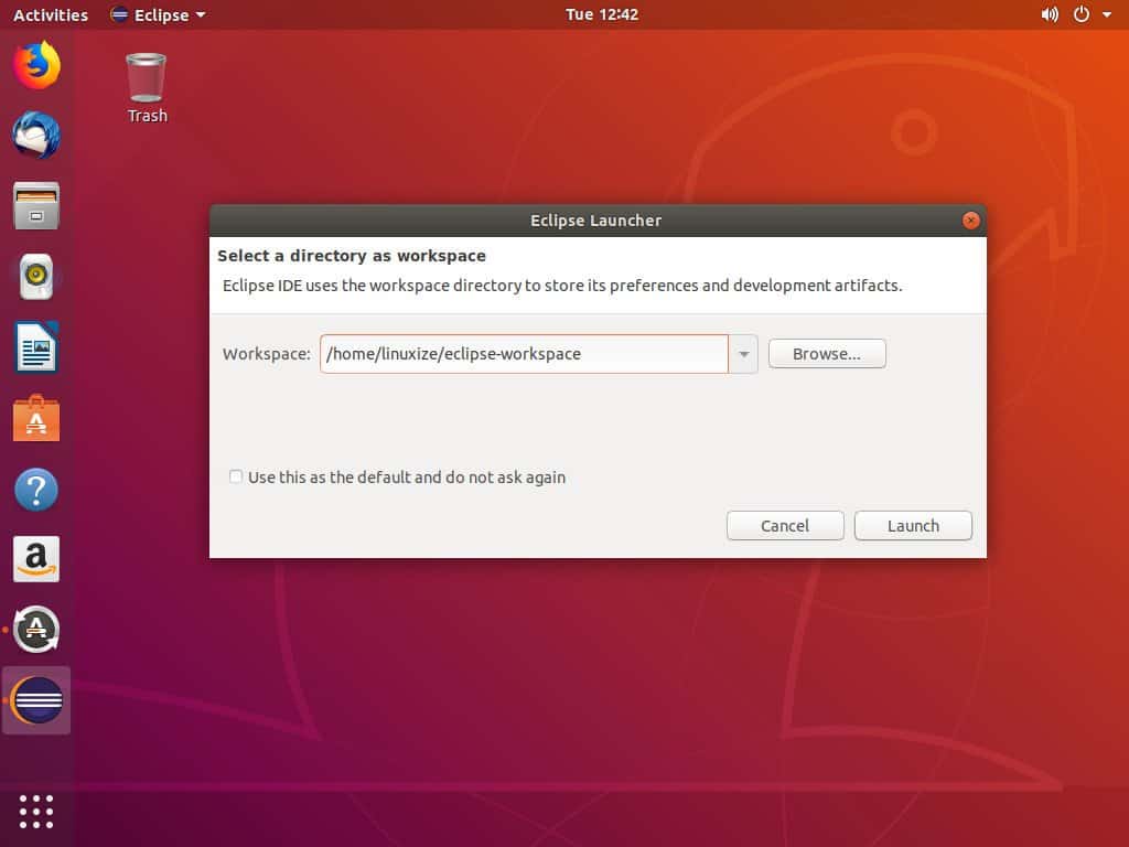 Не запускается eclipse ubuntu